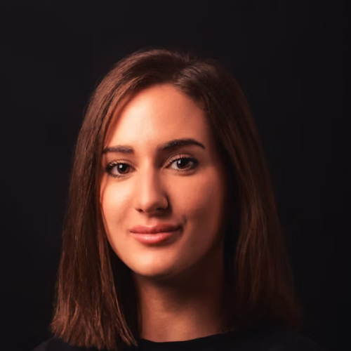 Woman with long brown hair